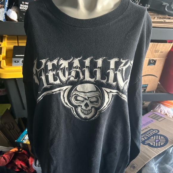 Vintage Metallica Skull 2004 Tee Black T-Shirt Long Sleeve Men’s L - Picture 1 of 9